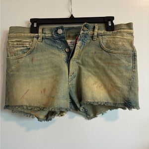 Maison Margiela men’s  Blue Denim Shorts